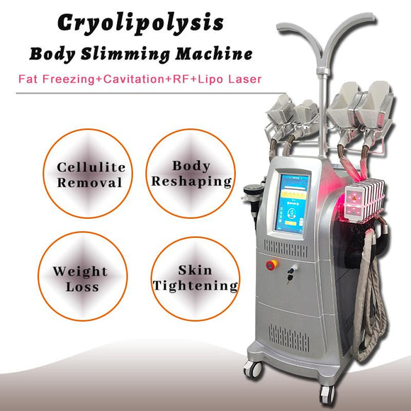 Cryolipolysis Fat Freeze Machine Lipolaser Personal Use Cryotherapy Lipo Laser Ultrasonic Cavitation Rf Slimming Beauty