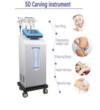 6 In 1 Ultrasonic 80K Cavitation Slimming Lifting Face And Body Shaping Vacuum Liposuction Dds Roller Massage Instrument