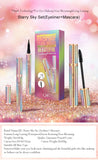 4D Fiber Lash Mascara Liquid Eyeliner Pencil kit Black Waterproof Makeup QIC starry sky Volume thick eyelash Long Lasting Eye liner