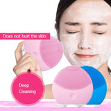 Silicone Facial Cleansing Beauty Face Massager Brush Deep Pores Clean Skin Care Tools Waterproof Massage Cleanser