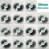 25Mm 3D Mink Eyelash 5D Mink Eyelashes Natural False Eyelashes Big Volumn Mink Lashes Luxury Makeup Dramatic Lashes