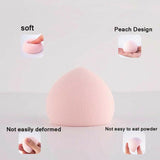 Cherry Peach Soft Sponge Foundation Cosmetic Puff Wet Dry Use Beauty Makeup Blender High Elastic Powder Tool 20 pcs