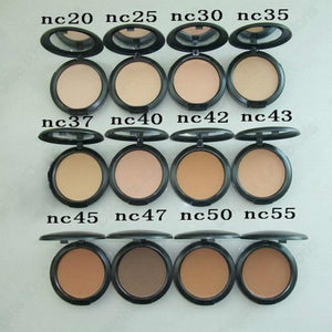 Face Powder Makeup Plus Foundation Pressed Matte Natural Make Up Facial Easy to Wear 15g All NC 12 Colors for Chooes