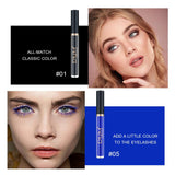 DNM Colored Mascaras 6Pcs/Set Mascara Waterproof Colorful Eyelashes, Charming Long lasting,Cruelty Free & Vegan Volume for Color Eyelash Eye Makeup (Blue Purple)