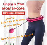 Gym Fitness Slimming Hoop Training Bodybuilding Thin Waist Abdomen Fat-Burning Weight-Losing Belly Massage Sports