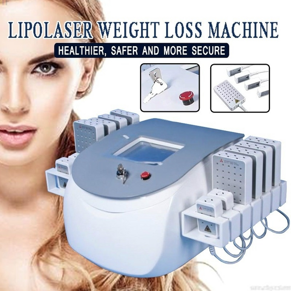 Upgraded Version Body Whole Weight Loss Fat Burning Lipolaser 12 Laser Pointer Pads Diodes Lipo Laser Slimming Devices