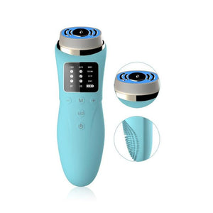 3 In 1 Ultrasonic Radio Frequency Facial Lifting Firming Machine Led Face Skin Rejuvenation Rf Beauty Machine Brush Lcd Screen Dhl