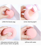 Sponges, Applicators & Cotton Sponge For Makeup Puff Fruitage Shape Tools 4 Styles To Choose