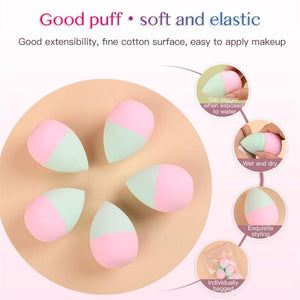 Stitching Color Makeup Applicator Super Soft Sponge Powder Smooth Foundation Contour Blending Puff Beauty Cosm