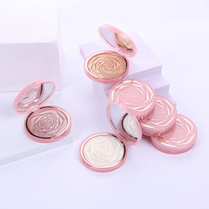 6 Colors Flower Glow Powder Diamond Bronze body Highlighter Face Makeup Brightening Highlighting Pressed