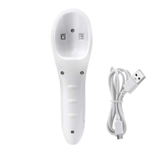 Nail Dryers Monja 5W Mini White Handheld LED Art Dryer USB Charging UV Gel Quick Drying Potherapy Lamp Manicure Tool