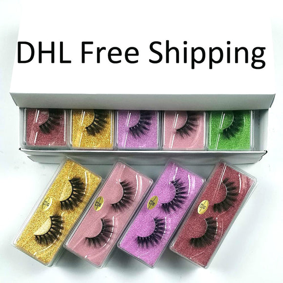 Mink Eyelashes Bulk Wholesale 10 Styles 3D Mink Lashes Pack Natural Thick False Eyelashes Handmade Makeup False Lashes