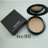 Face Powder Makeup Plus Foundation Pressed Matte Natural Make Up Facial Easy to Wear 15g All NC 12 Colors for Chooes