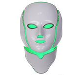 2021 New 7 Colors Led Light Beauty Facial Therapy Skin Care Face Whitening Machine Phototherapy Neck PDT Led Mask