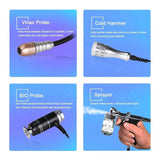 Professional 4IN1 Radar Line Carving Tender Skin Lifting Bio Cavition Cold Hammer Oxygen Facial Deep Cleansing Oxygen Jet Peeling