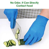 free ship blue color disposable gloves plastic nitrile household cleaning wear-resistant dust proof CE