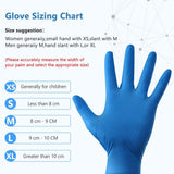 free ship blue color disposable gloves plastic nitrile household cleaning wear-resistant dust proof CE