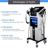 Hydrafacial Machine Facial Dermabrasion Skin Cleansing Hydrofacial Face Treatment Ultrasound RF Hydra Microdermabrasion Oxygen Gun