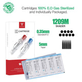 Dragonhawk Extreme Cartridges Needles Flat Magnum Needles Disposable Sterilized Tattoo Needles Shading Coloring 10pcs/box EX-M