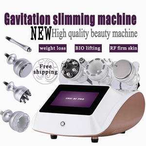 Bipolar Radio Frequency Ultrasonic Cavitation 5in1 Cellulite Removal Slimming Machine Vacuum Fat loss Beauty Equipment