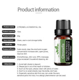 10ml Citronlla for Aromatherapy Diffusers Natural Essential Oil Care Lift Skin Plant Fragrance