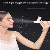 Portable 2 In 1 Ultrasonic Nano Spray Oxygen Jet Replenishment Facial Cleansing Face Lift Anti Wrinkle Beauty Machine