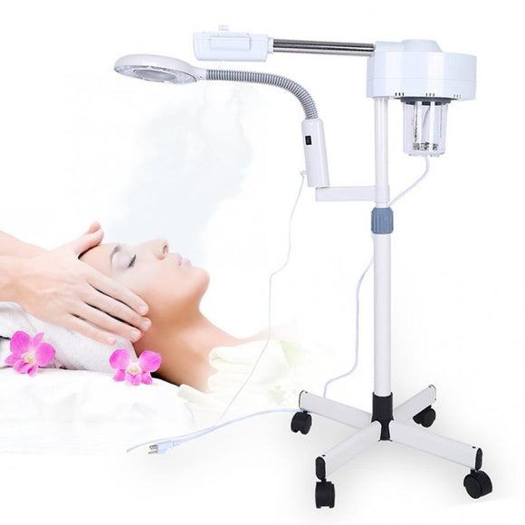 2 In 1 5X Magnifying Facial Steamer Lamp Hot Ozone Beauty Machine Spa Salon US