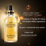 24k Gold Face Serum Moisturizer Lotion Whitening Day Using Aging Anti Wrinkle in 100ml