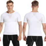 Mens Body Shaper Compression Shirts Abdomen Shapewear Tummy Slimming Sheath Gynecomastia Shapers Corset Waist Trainer Fajas