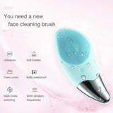 Mini Home Use Electric Deep Cleansing Facial Brush USB Rechargeable Handhelds Sonic Silicone Face for sale