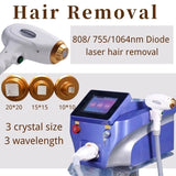 Beauty Machine 755nm 808nm 1064nm Permanent Hair Removal 808 Diode Laser #02