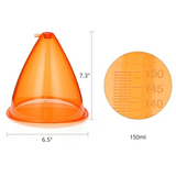 2021 Newest 150ML XL Orange Cups 2PCS Cupping Therapy Breast Enhancement Butt Lifting Vacuum Cupping Breast Care