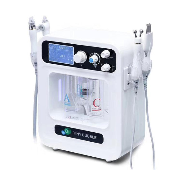 Hydrogen Facial Machine Dermabrasion Skin Tiny Bubble 4In1 H2O2 Small Rf Ultra Oxygen Care Beauty Equipment