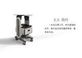 Aluminum Alloy Cart Support, ABS Double Drawer, Beauty Machine, Spa Mounted Cart