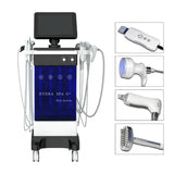 Newest Microdermabrasion oxygen Cleaning Device 8 in 1 alice hydro beauty facial hydrodermabrasion machine with Skin Scrubber #012