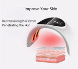 Professional Photon PDT LED Light Facial Mask Machine 7 Colors Acne Treatment Face Whitening Skin Rejuvenation Light Therapy