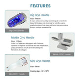 Cool Cryotherapy Machine Slimming Cavitation Rf Equipment Fat Reduction Lipo Laser 2 Cryo Heads Can Work At The Same Time