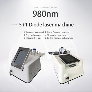 New 5 IN 1 Diode Laser Vascular 980nm Physiotherapy Skin Rejuvenation Spider Vein Removal Vascular Removal