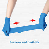 free ship blue color disposable gloves plastic nitrile household cleaning wear-resistant dust proof CE