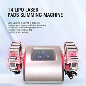 Lipo Laser Machine 14 Pads Lipolaser Slimming Machine Fat Burning RF Liposuction Cellulite Reduce Beauty Salon Equipment#002