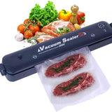 Vacuum Food Sealing Machine Safety meat Sealer with Bags Starter Kit,Dry and Moist Modes for Keep fruit fresh