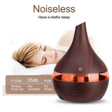 KBAYBO 300ml USB Electric Aroma air diffuser wood Ultrasonic humidifier Essential oil Aromatherapy cool mist maker for home ce