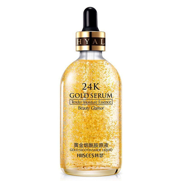 24k Gold Face Serum Moisturizer Lotion Whitening Day Using Aging Anti Wrinkle in 100ml