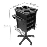 Stable Beauty Salon Trolley Multi-Layer Movable Hairdressing Cart Tool Holders Stand Hairdresser Supplies for Salon Barber Shop