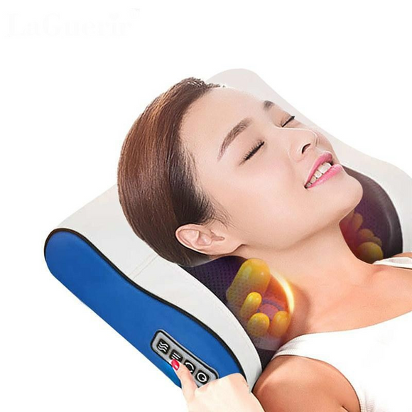 Neck Massager Cervical Massager Waist Shoulder Back Electric Multifunction Massage Pillow Household Full Body Massage Cushion ce