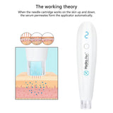 2021 Wireless Hydrapen H2 Derma Stamp Skin care Automatic Serum Applicator Hydra Pen Microneedling Derma Pen with 2pcs needle cartridge