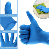 free ship blue color disposable gloves plastic nitrile household cleaning wear-resistant dust proof CE