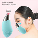 Mini Home Use Electric Deep Cleansing Facial Brush USB Rechargeable Handhelds Sonic Silicone Face for sale