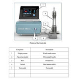 Low Power shocke wave for ED treatment/Smartwave aesthetic radial acoustic shockwave therapy equipment for pain treat#022