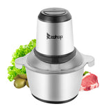 Meat Grinder Electric Food Chopper 2L 300W Stainless Steel Kitchen Food Processor for Vegetables Fruits and Nuts Ship from USA